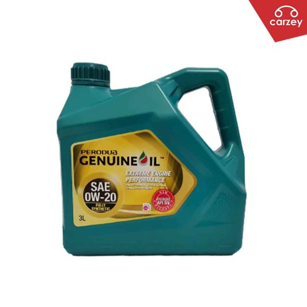 [NEW PACKAGING] Perodua Genuine Engine Oil Fully Synthetic 0W-20 [3 Litres]