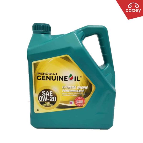 [NEW PACKAGING] Perodua Genuine Engine Oil Fully Synthetic 0W-20 [4 Litres]