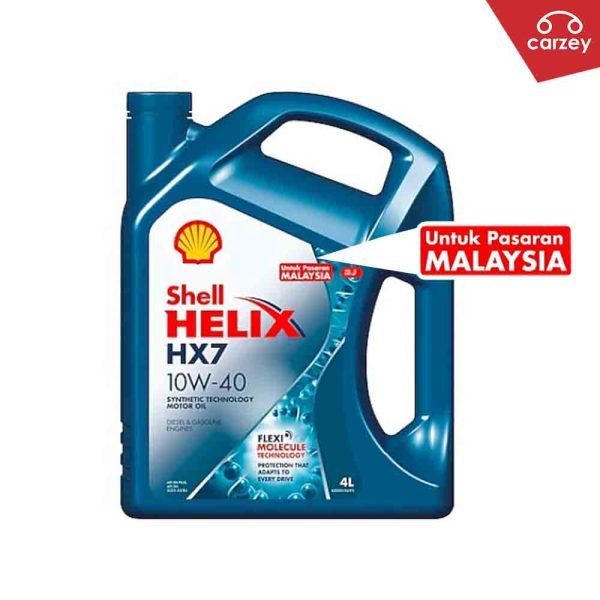 Shell Helix HX7 Engine Oil Semi Synthetic 10W40 [4 Litres] UNTUK PASARAN MALAYSIA