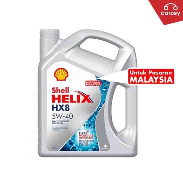 Shell Helix HX8 Engine Oil Fully Synthetic 5W40 [4 Litres] UNTUK PASARAN MALAYSIA