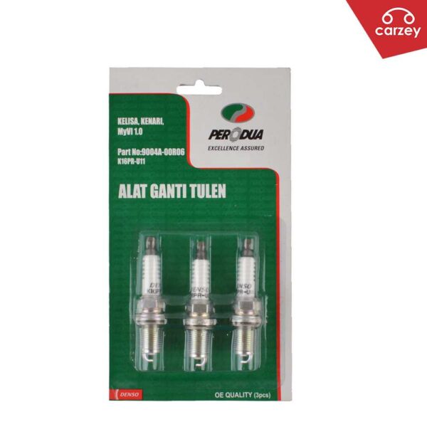 Genuine Perodua Spark Plug For Perodua Myvi 1.0L / Kelisa / Kenari / Viva / Kancil 850 [9004A-00R06 / K16PR-U11]