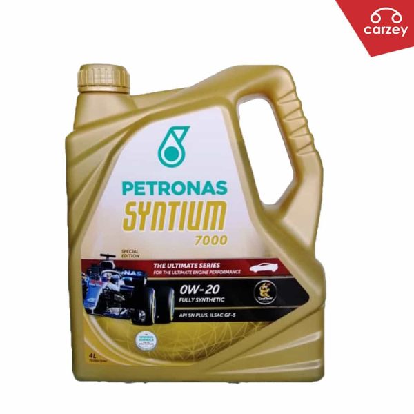 [BUY 1 FREE 4] Petronas Engine Oil Syntium 7000 Fully Synthetic 0W20 [4 Litres] Free Gift [Windshield Cleaner,Mileage Sticker,Oil Filter, Shipping]