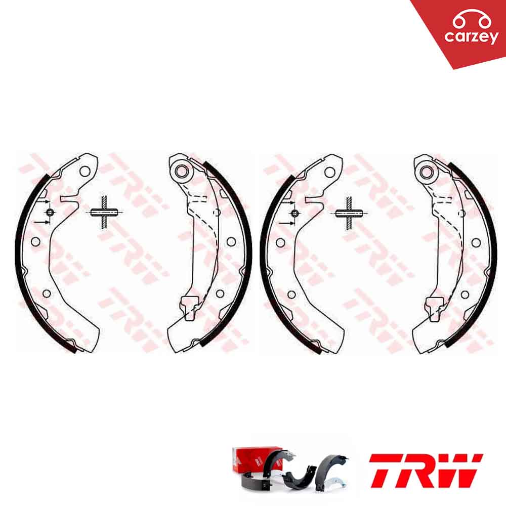 TRW Rear Brake Shoe Set For Proton Saga BLM , FL , FLX , Savvy [ GS8645