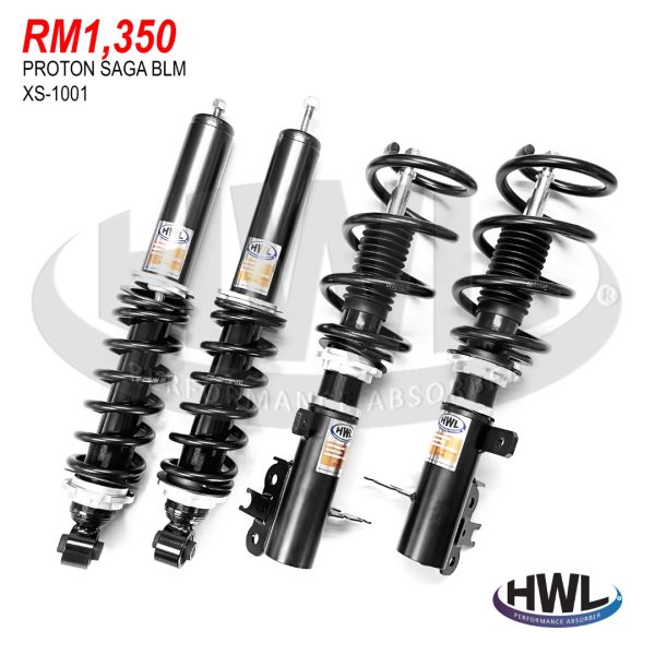 HWL Twintube Adjustable Set For Proton Saga BLM , FL , FLX VVT [ XS-1001 ] 4 pcs *Hi Lo Body Shift