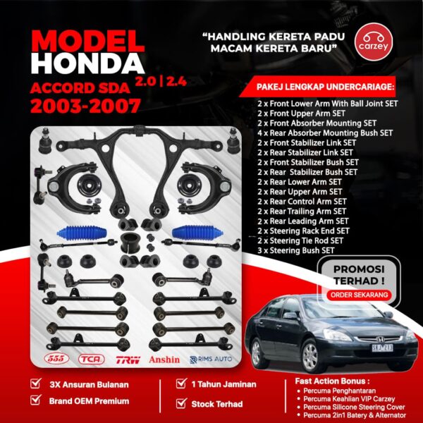 [COMBO DEAL] HONDA ACCORD SDA RESTORATION SUSPENSION PACKAGE SET 33 IN 1 + FREEGIFT + BONUS