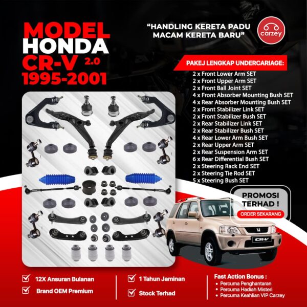 [COMBO DEAL] HONDA CRV S10 RESTORATION SUSPENSION PACKAGE SET 45 IN 1 + FREEGIFT + BONUS