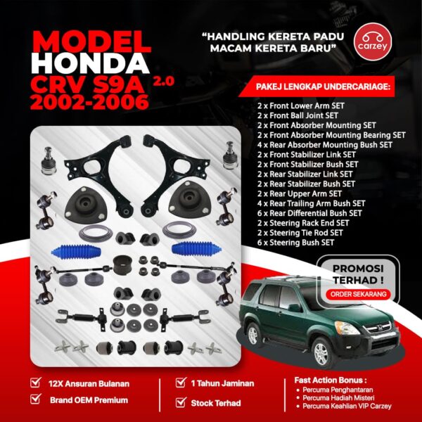 [COMBO DEAL] HONDA CRV S9A RESTORATION SUSPENSION PACKAGE SET 42 IN 1 + FREEGIFT + BONUS