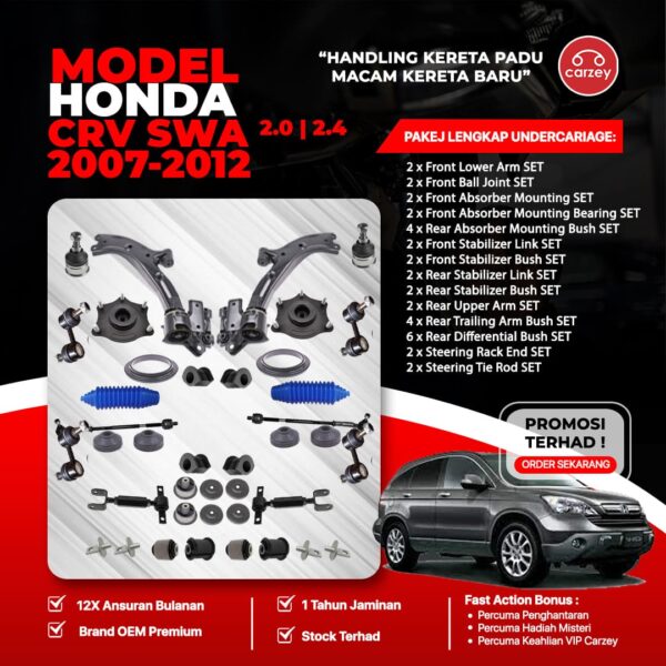 [COMBO DEAL] HONDA CRV SWA RESTORATION SUSPENSION PACKAGE SET 36 IN 1 + FREEGIFT + BONUS