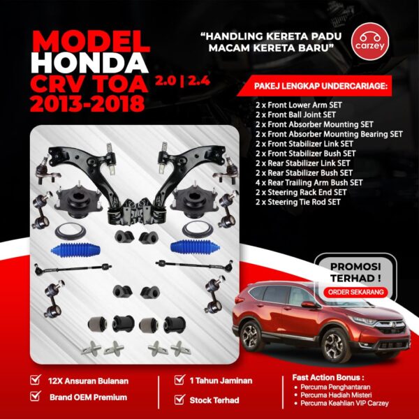 [COMBO DEAL] HONDA CRV TOA RESTORATION SUSPENSION PACKAGE SET 24 IN 1 + FREEGIFT + BONUS