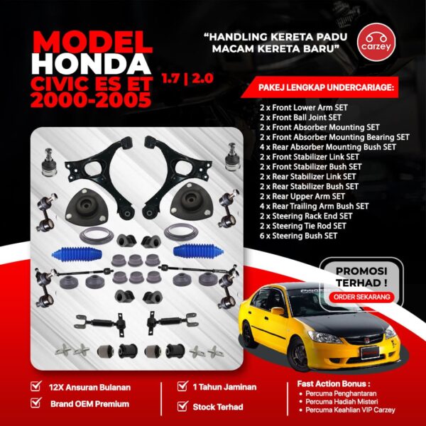 [COMBO DEAL] HONDA CIVIC ES RESTORATION SUSPENSION PACKAGE SET 36 IN 1 + FREEGIFT + BONUS