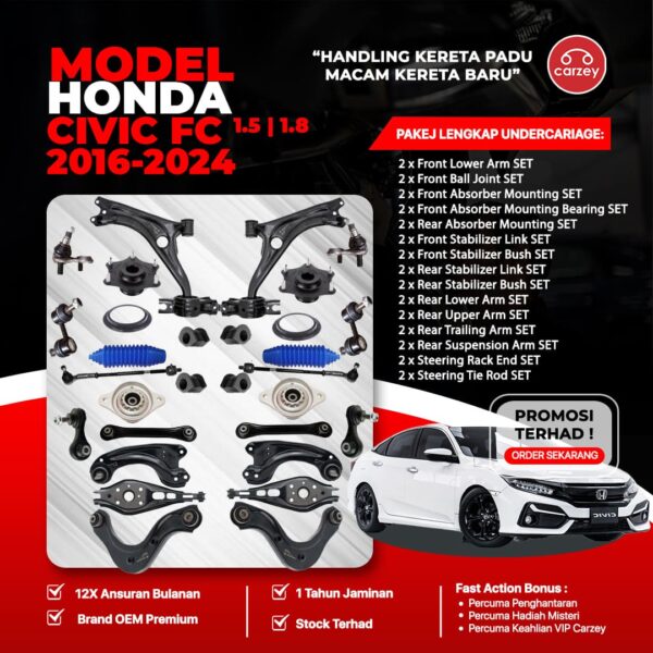 [COMBO DEAL] HONDA CIVIC FC RESTORATION SUSPENSION PACKAGE SET 30 IN 1 + FREEGIFT + BONUS