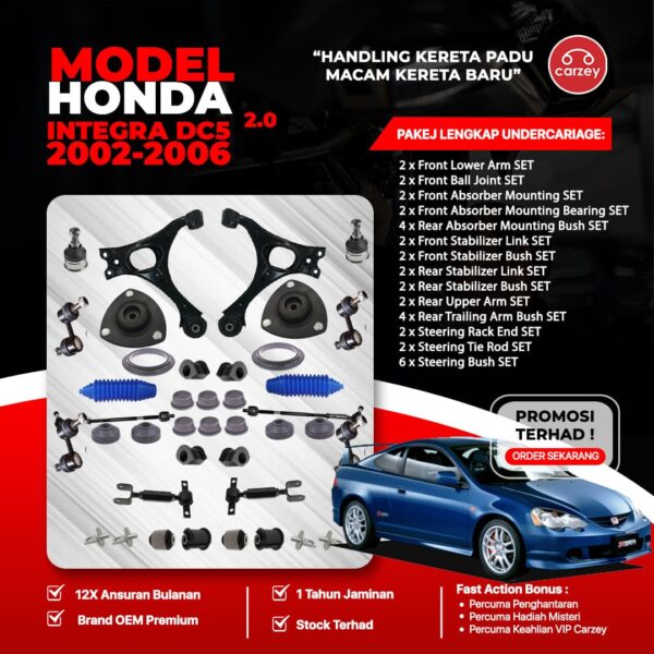 [COMBO DEAL] HONDA INTEGRA DC5 RESTORATION SUSPENSION PACKAGE SET 36 IN 1 + FREEGIFT + BONUS