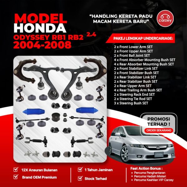 [COMBO DEAL] HONDA ODYSSEY RB1 RB2 RESTORATION SUSPENSION PACKAGE SET 35 IN 1 + FREEGIFT + BONUS