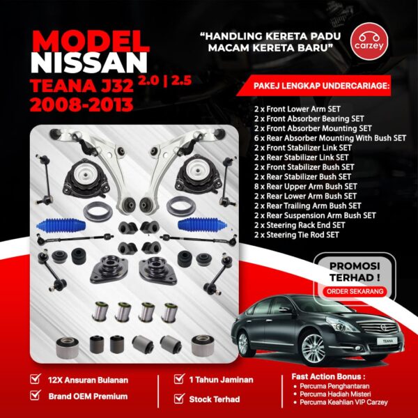 [COMBO DEAL] NISSAN TEANA J32 RESTORATION SUSPENSION PACKAGE SET 32 IN 1 + FREEGIFT + BONUS