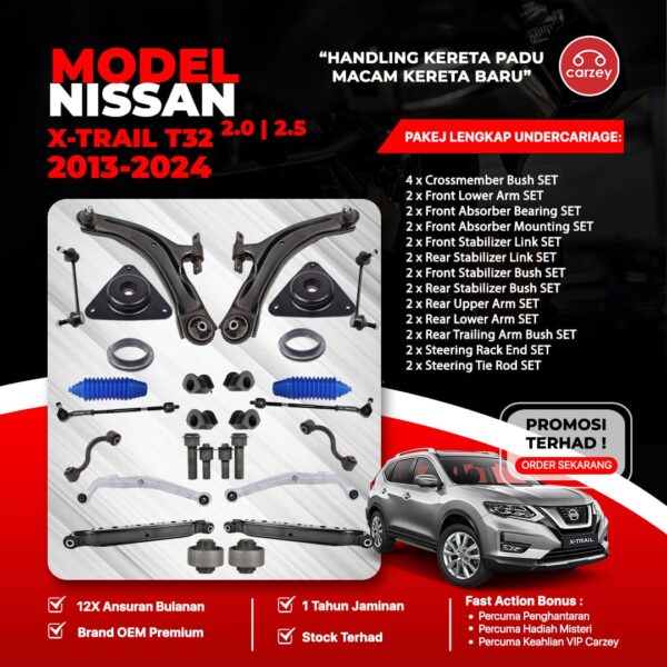 [COMBO DEAL] NISSAN X-TRAIL T32 RESTORATION SUSPENSION PACKAGE SET 28 IN 1 + FREEGIFT + BONUS