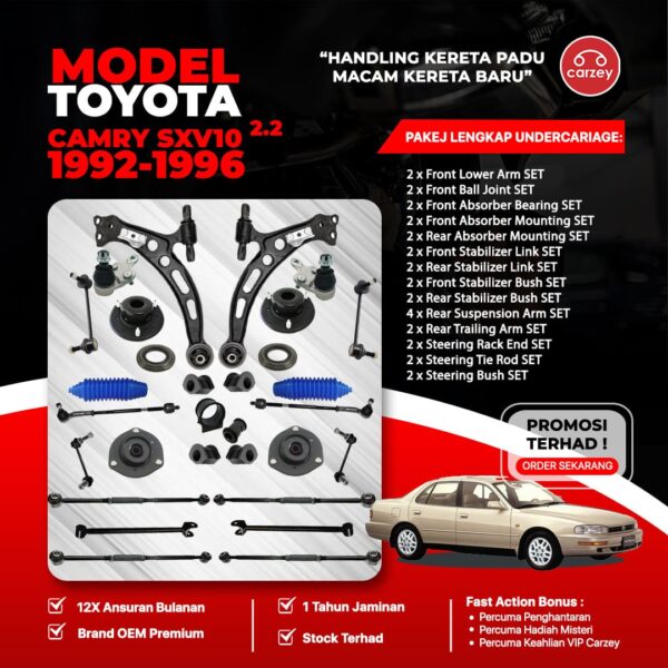 [COMBO DEAL] TOYOTA CAMRY SXV10 RESTORATION SUSPENSION PACKAGE SET 30 IN 1 + FREEGIFT + BONUS