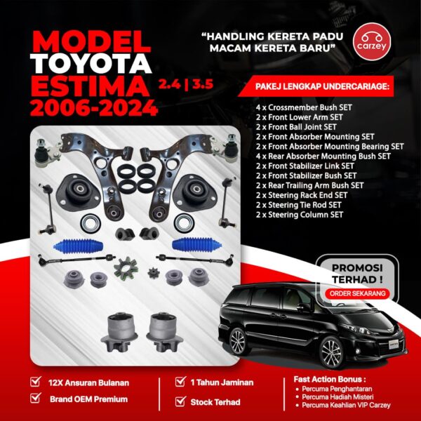 [COMBO DEAL] TOYOTA ESTIMA ACR50 ACR55 GSR50 GSR55 RESTORATION SUSPENSION PACKAGE SET 28 IN 1 + FREEGIFT + BONUS