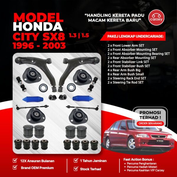 [COMBO DEAL] HONDA CITY SX8 RESTORATION SUSPENSION PACKAGE SET 28 IN 1 + FREEGIFT + BONUS